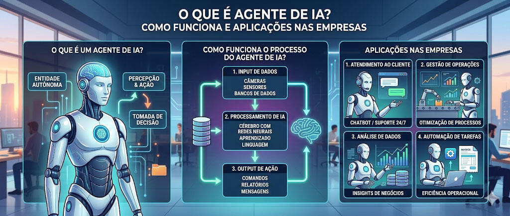 O que é Agente de IA? Como funciona e aplicações nas empresas